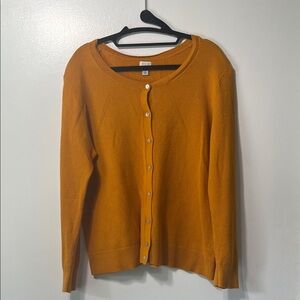 a new day Women's Mustard Cardigan Sweater